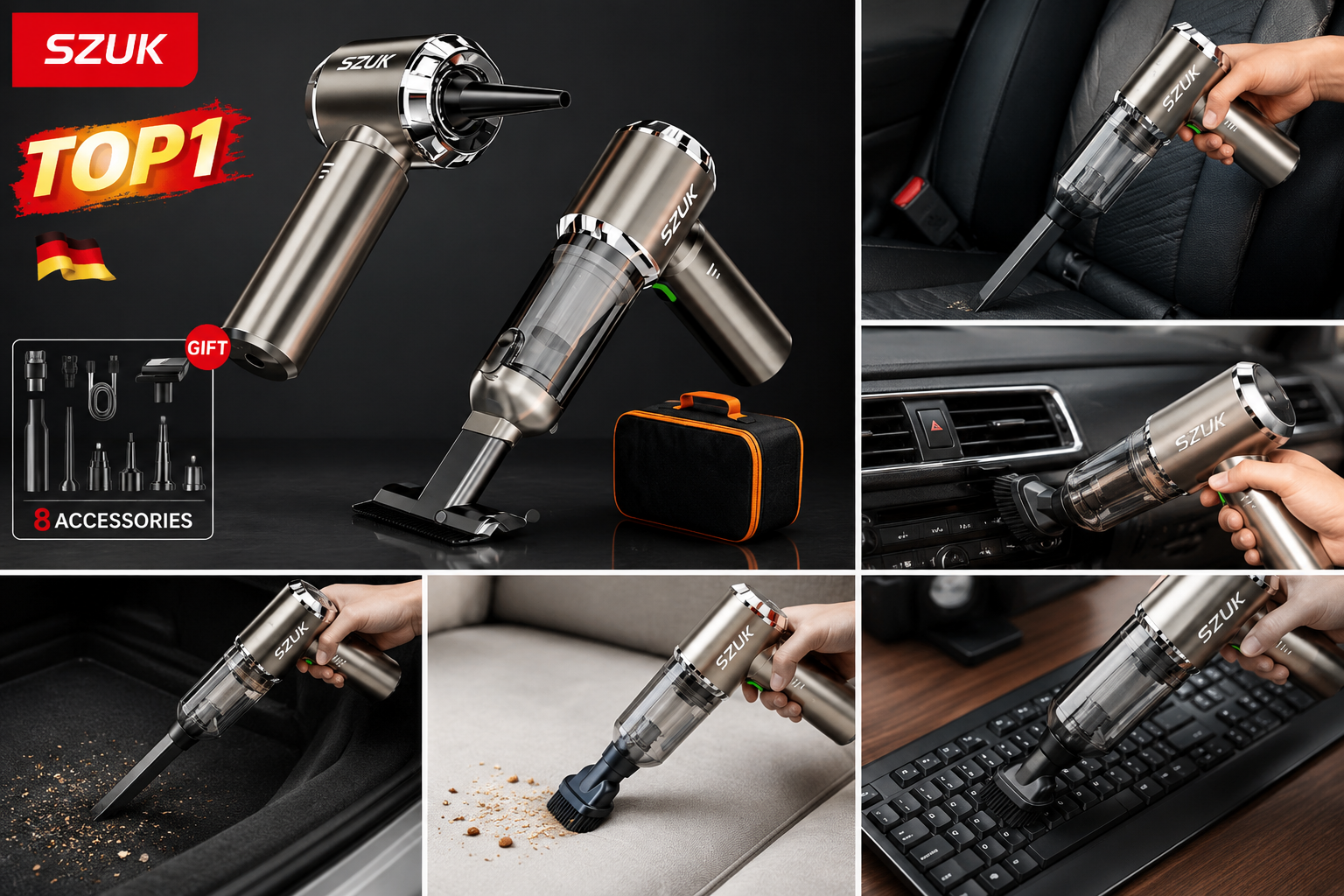 QuickCar CleanPro Mini Handheld Vacuum